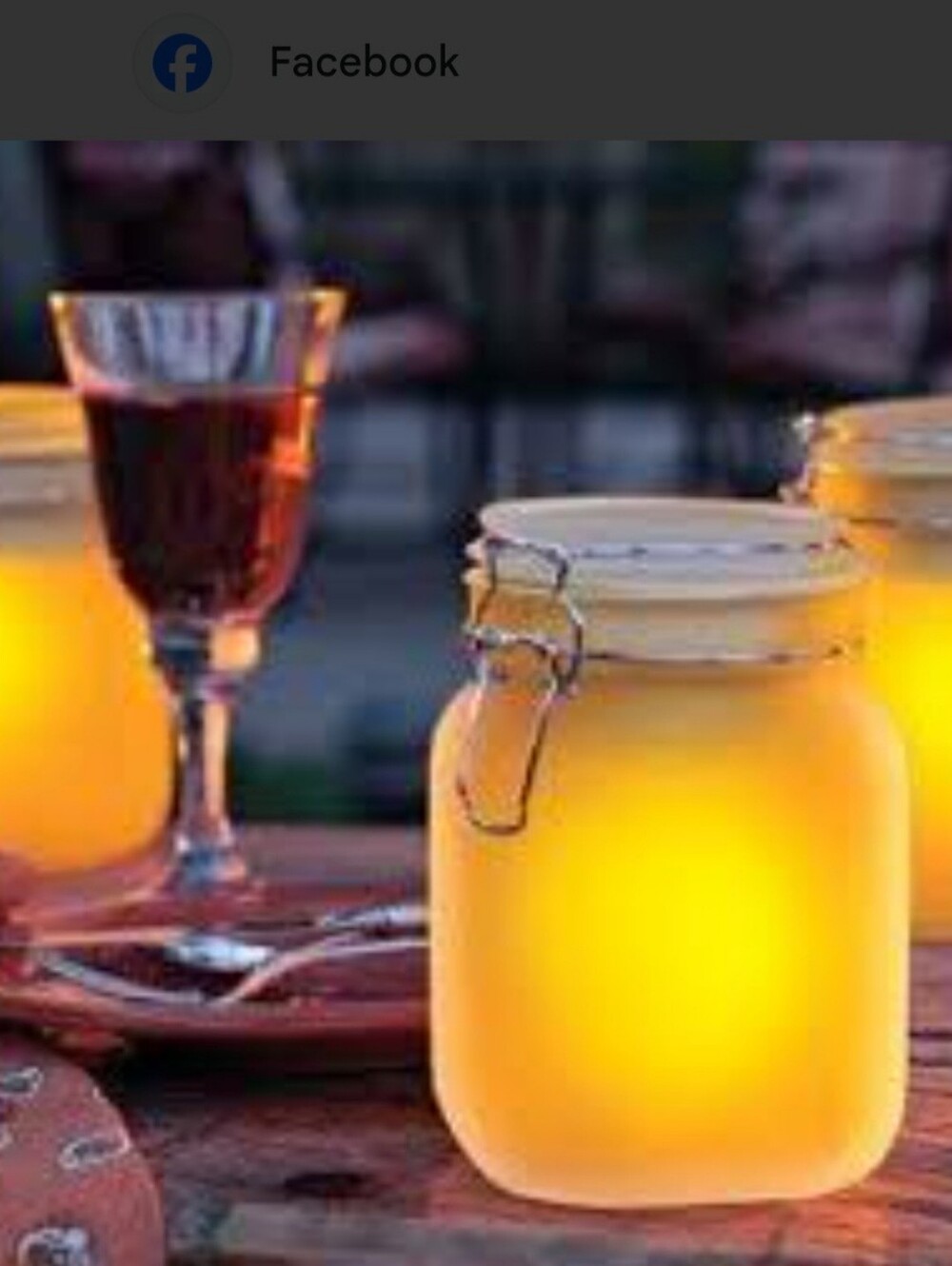 Sharper Image Solar Powered Glass Mason Jar 6"X5" Rustic Landscape Illumination